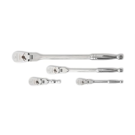 Gearwrench 4 Pc 14, 38  12 Drive 120XP Flex Head Teardrop Ratchet Set KDT81230P